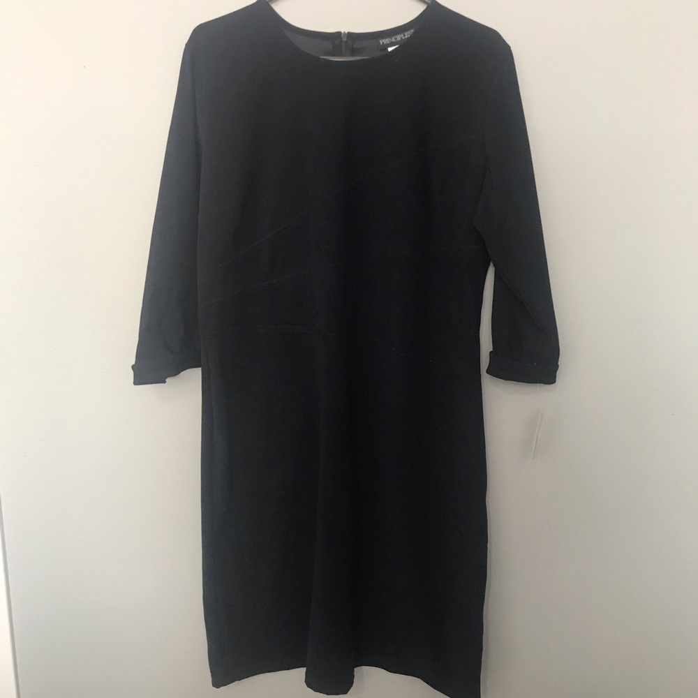 Principal Faux Suede L/s Sheath Dress